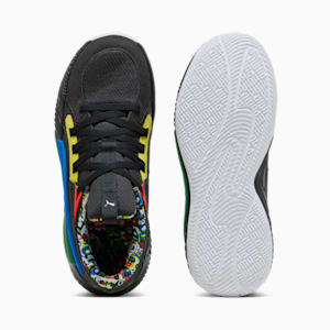 Court Rider Chaos Trash Talk Unisex Basketball Shoes, PUMA Black-Pelé Yellow-Archive Green-Racing Blue-PUMA White, extralarge-IND