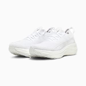メンズ フォーエバーラン ニトロ ニット ランニングシューズ, PUMA White-Feather Gray, extralarge-JPN