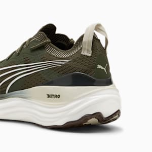 Souliers de course à pied tricotés ForeverRun NITRO Homme, Dark Olive-PUMA White, extralarge