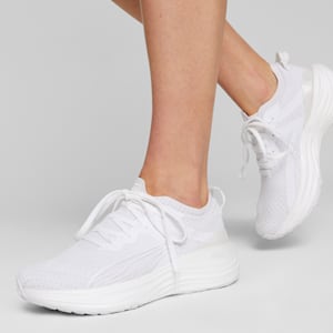 Chaussures de course à pied ForeverRun NITRO™ Knit Femme, PUMA White-Feather Gray, extralarge