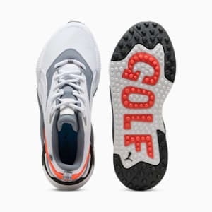 メンズ ゴルフ GS-X エフェクト スパイクレス シューズ, PUMA White-Gray Tile-Red Blast, extralarge-JPN
