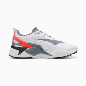 メンズ ゴルフ GS-X エフェクト スパイクレス シューズ, PUMA White-Gray Tile-Red Blast, extralarge-JPN