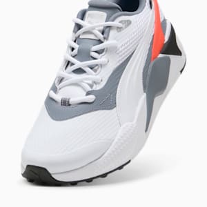 メンズ ゴルフ GS-X エフェクト スパイクレス シューズ, PUMA White-Gray Tile-Red Blast, extralarge-JPN