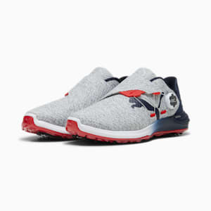 メンズ ゴルフ ファントムキャット ニトロ ディスク スパイクレスシューズ, PUMA White-Deep Navy-For All Time Red, extralarge-JPN