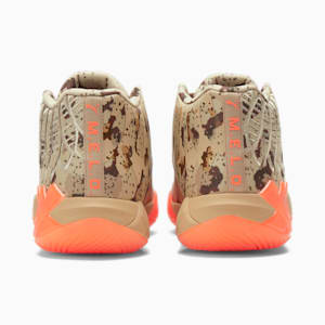 Zapatos para básquetbol MB.01 camuflado digital, Pale Khaki-Ultra Orange