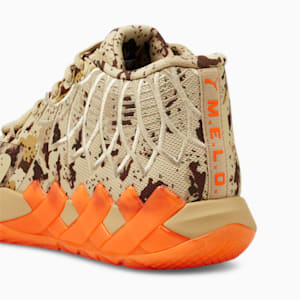 Zapatos de básquetbol PUMA x LAMELO BALL MB.01 Digital Camo para hombre, Pale Khaki-Ultra Orange