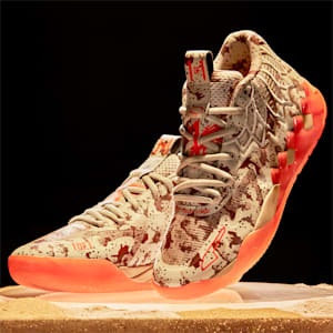 MB.01 Digital Camo Men's Basketball Shoes, Pale Khaki-Ultra Orange