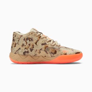 Zapatos para básquetbol MB.01 camuflado digital, Pale Khaki-Ultra Orange