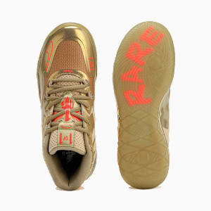 メンズ MB.01 GOLDEN CHILD バスケットボールシューズ, Metallic Gold-Fiery Coral, extralarge-JPN