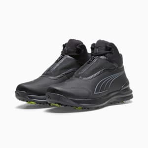 メンズ ゴルフ プーマ ドライ ブーツ スパイク シューズ, PUMA Black-Cool Dark Gray, extralarge-JPN