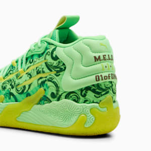 メンズ MB.03 LA FRANCE バスケットボールシューズ, Fluro Green Pes-PUMA Green-Fluro Yellow Pes, extralarge-JPN