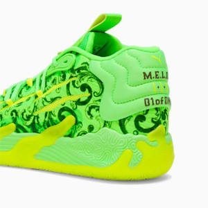 PUMA x LAMELO BALL MB.03 LaFrancé Men's Basketball Shoes, Fluro Green Pes-PUMA Green-Fluro Yellow Pes, extralarge