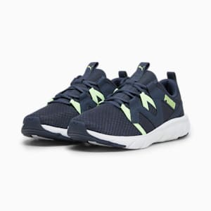 SOFTRIDE Flex Vital Unisex Running Sneakers, Parisian Night-Fast Yellow, extralarge-IND
