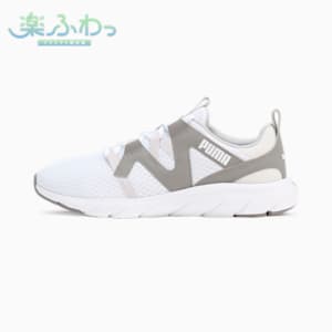 ユニセックス ソフトライド フレックス バイタル ランニングシューズ, PUMA White-Stormy Slate-Feather Gray, extralarge-JPN