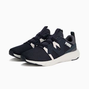 ユニセックス ソフトライド フレックス バイタル ワイド ランニングシューズ, New Navy-Strong Gray, extralarge-JPN