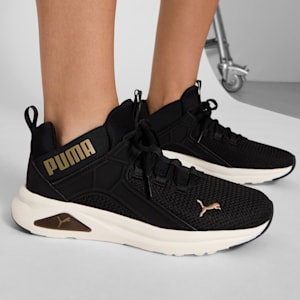 Enzo 2 Revamp Women's Running Shoes, PUMA Black-PUMA Gold, extralarge