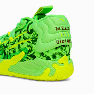 Zapatos de básquetbol PUMA x LAFRANCE MB.03 para jóvenes, Fluro Green Pes-PUMA Green-Fluro Yellow Pes, extragrande