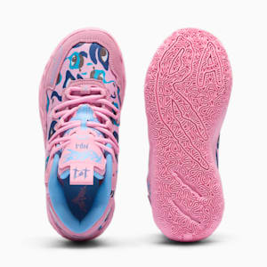 PUMA x LAMELO BALL x KIDSUPER MB.03 Big Kids' Basketball Shoes, Pink Lilac-Team Light Blue, extralarge