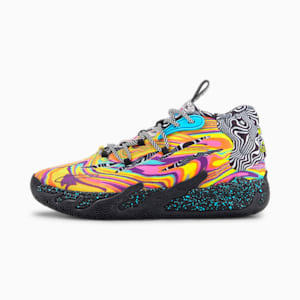 MELO x DEXTER'S LAB MB.03 Big Kids' Basketball Shoes, Poison Pink-Fluro Orange Pes, extralarge