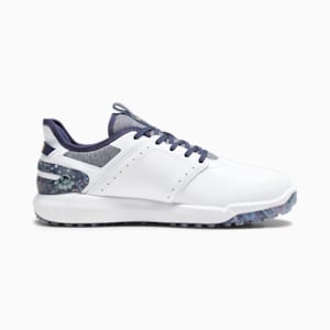 メンズ ゴルフ PUMA x LIBERTY イグナイト エレベート スパイクレスシューズ, PUMA White-PUMA Navy, extralarge-JPN