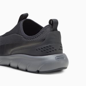 メンズ ソフトライド フレックス スリップ オン スーパーワイド ランニングシューズ, PUMA Black-Cool Dark Gray, extralarge-JPN