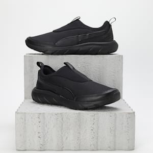 SOFTRIDE Flex Wide Slip-On Unisex Shoes, PUMA Black, extralarge-IND
