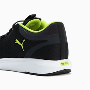 ユニセックス ソフトライド クルーズ 2 スリップ オン コード ランニングシューズ, PUMA Black-Lime Pow-Flat Dark Gray, extralarge-JPN