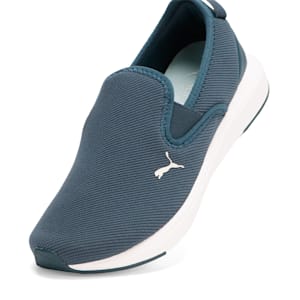 ウィメンズ ソフトライド クルーズ 2 スリッポン ランニングシューズ, Dark Night-PUMA Silver, extralarge-JPN