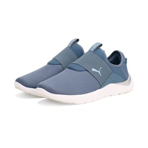 ウィメンズ ソフトライド REMI スリッポン ランニングシューズ, Inky Blue-Blissful Blue-PUMA Silver, extralarge-JPN