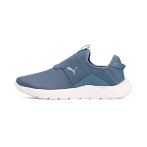 ウィメンズ ソフトライド REMI スリッポン ランニングシューズ, Inky Blue-Blissful Blue-PUMA Silver, extralarge-JPN