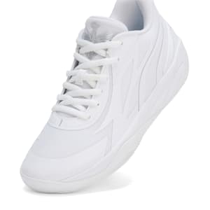MB.02 Lo Basketball Shoes, PUMA White-PUMA Silver, extralarge-GBR