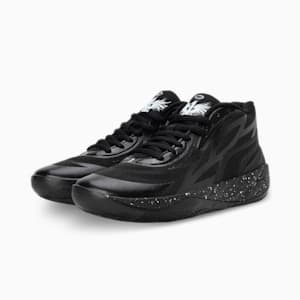 MB.02 Unisex Basketball Shoes, PUMA Black-PUMA White, extralarge-IND