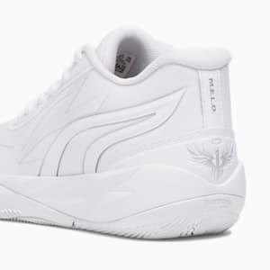 Zapatos de básquetbol MB.02 Lo para jóvenes, PUMA White-PUMA Silver, extralarge