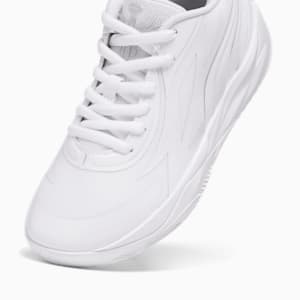 Zapatos de básquetbol MB.02 Lo para jóvenes, PUMA White-PUMA Silver, extralarge