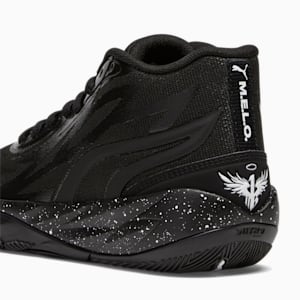 PUMA x LAMELO BALL MB.02 Black Speckle Big Kids' Basketball Shoes, PUMA Black-PUMA White, extralarge