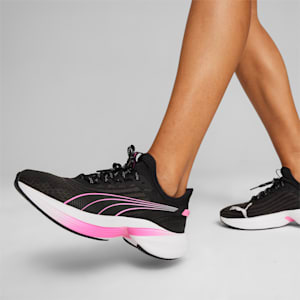 Conduct Pro Unisex Running Shoes, PUMA Black-Poison Pink-PUMA Silver, extralarge-IND