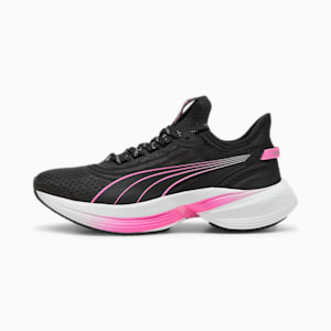 Conduct Pro Unisex Running Shoes, PUMA Black-Poison Pink-PUMA Silver, extralarge-IND