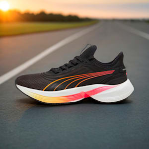 Conduct Pro Running Shoes, PUMA Black-Sun Stream-Sunset Glow, extralarge-IND