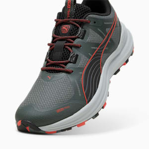 Reflect Lite Men's Trail Running Shoes, Mineral Gray-PUMA Black-Active Red, extralarge