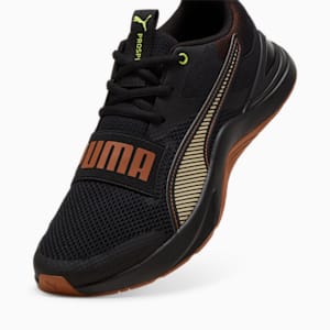 Prospect Unisex Training Shoes, PUMA Black-Teak-Putty-Lime Pow, extralarge-IND