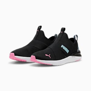 Better Foam Prowl Slip-on Women's Running Shoes, PUMA Black-Fast Pink-Dewdrop, extralarge