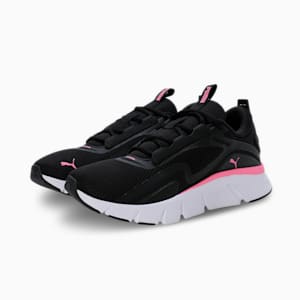 FlexFocus Lite Unisex Running Shoes, PUMA Black-Fast Pink, extralarge-IND