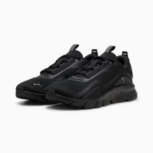 FlexFocus Lite Unisex Running Shoes, PUMA Black-Cool Dark Gray, extralarge-IND