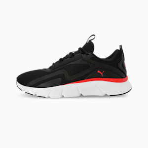 FlexFocus Lite Running Shoes, PUMA Black-For All Time Red, extralarge-IND