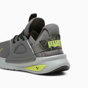 SOFTRIDE Enzo Evo RetroFutur Men's Running Shoes, Cool Dark Gray-PUMA Black-Lime Pow, extralarge