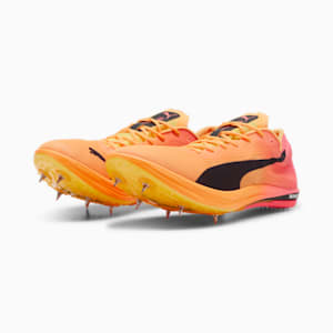 evoSPEED NITRO Elite 2 Long-Distance Track Spikes, Sun Stream-Sunset Glow-PUMA Black, extralarge