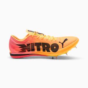 evoSPEED NITRO Elite 2 Long-Distance Track Spikes, Sun Stream-Sunset Glow-PUMA Black, extralarge