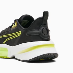 ウィメンズ トレーニング パワーフレーム 3 シューズ, PUMA Black-Lime Pow-PUMA White, extralarge-JPN