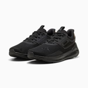 ユニセックス ソフトライド シンメトリー ランニングシューズ, PUMA Black-Cool Dark Gray, extralarge-JPN