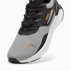 SOFTRIDE Symmetry Unisex Running Shoes, PUMA Black-PUMA Gold-PUMA White, extralarge-IND